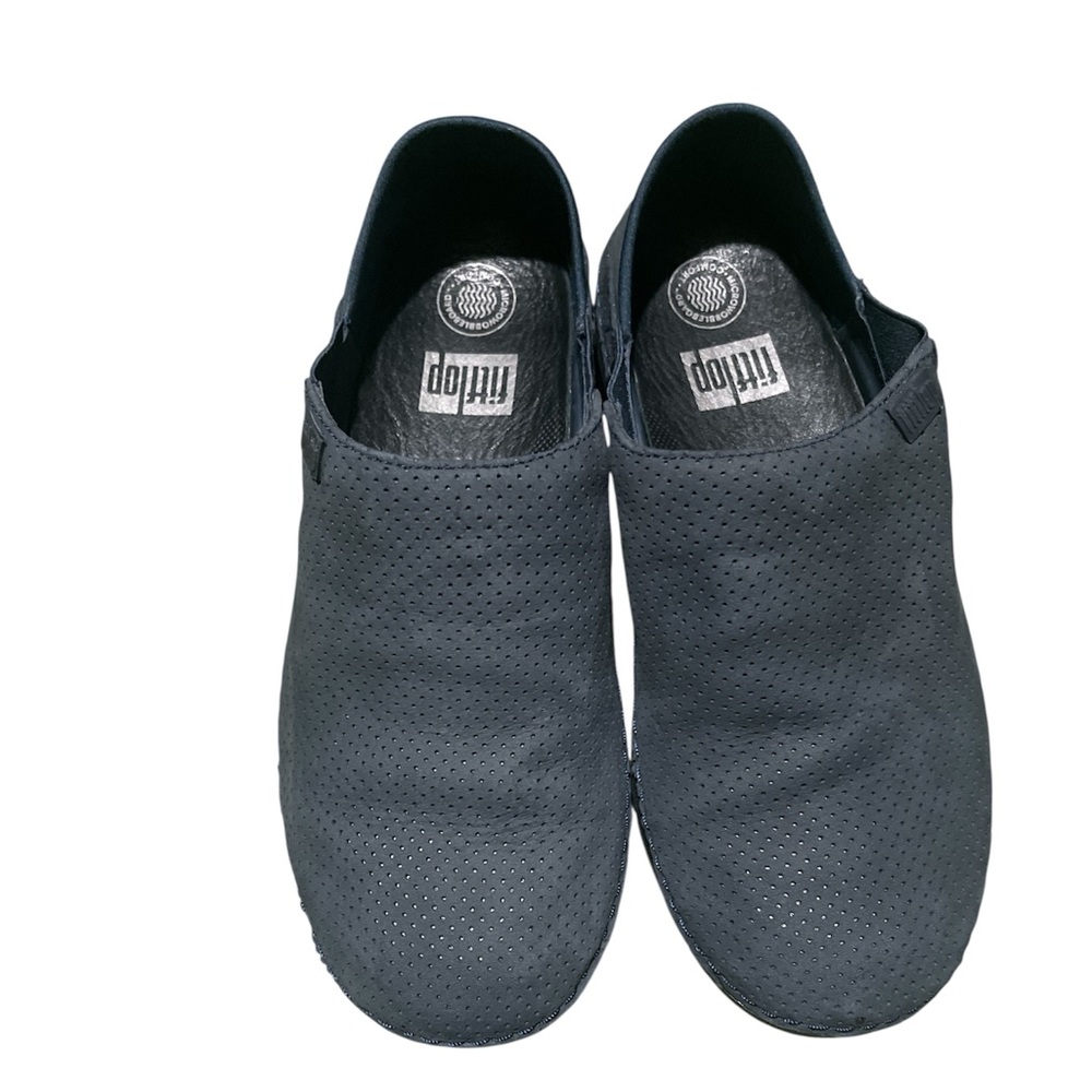 FitFlop Superloafer slip-on shoes  perforated suede uppers